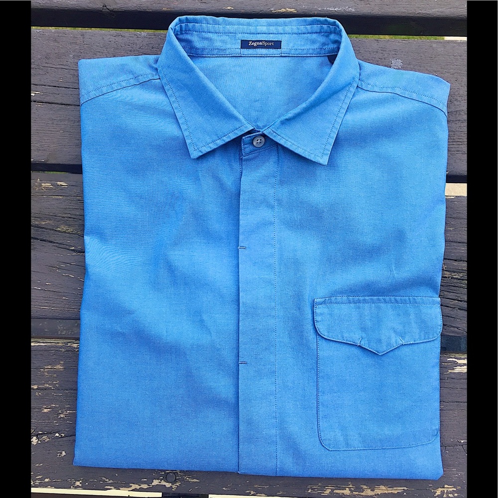 Ermenegildo Zegna Button Down Shirt Tapered Fit